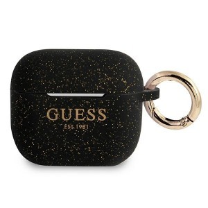 Guess GUA3SGGEK Silicone Glitter AirPods 3 tok fekete