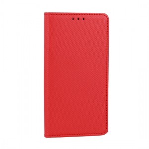 Samsung Galaxy A12 Telone mágneses fliptok piros