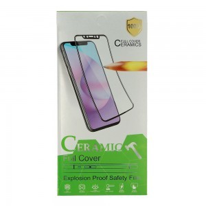 iPhone 7/8/SE 2020/SE 2022 Hard Full Glue kijelzővédő üvegfólia kerámiával fehér
