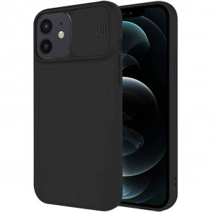 iPhone 12 mini Nexeri Szilikon tok kameralencse védővel fekete
