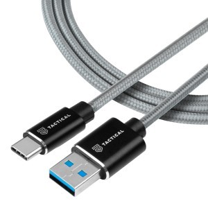 Tactical 023 Fast Rope Kevlar kábel USB-A - USB Type-C 2m szürke
