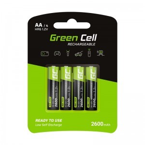 Green Cell 4x AA HR6 Akkumulátor 2600mAh