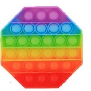 Magic Pop Anti stressz, színes stressz levezető nyolcszög, vegyes színekkel