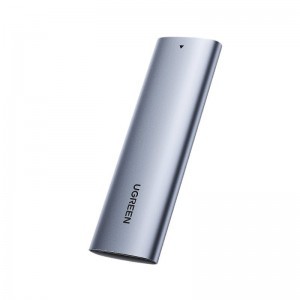 Ugreen Külső SSD drive M.2 ház, tok USB 3.2 Gen 2 (SuperSpeed USB 10Gbps) + USB Type-C kábel 0,5m szürke (CM400 10902)