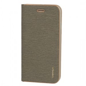 Samsung A12 Vennus Book fliptok szürke