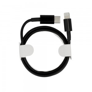 USB Type-C - Lightning kábel QC 3.0 PD 2.0 1m fekete