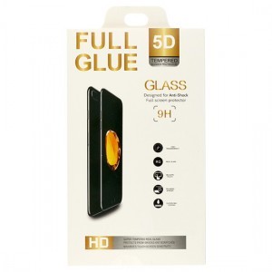 iPhone 12/ 12 Pro Full Glue 5D Kijelzővédő Üvegfólia Fekete