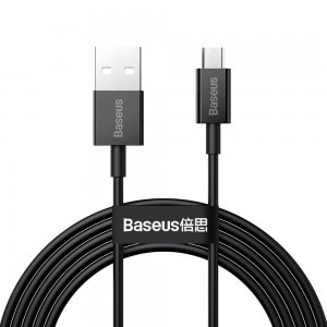 Baseus Superior Series USB - micro USB gyorstöltő adatkábel 2A 2m fekete (CAMYS-A01)