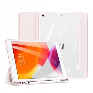 iPad 10.2'' 2020 / iPad 10.2'' 2019/2020/2021 Dux Ducis Toby keménytok Apple Pencil tartóval rózsaszín