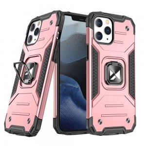 iPhone 13 Pro Max Wozinsky Ring Armor Case Kickstand telefontok rózsaszín