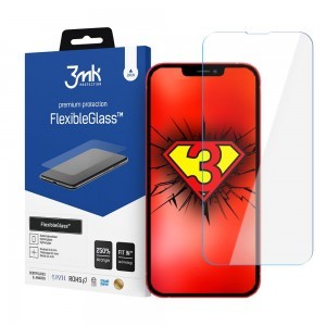 iPhone 13/ 13 Pro / 14 3MK FlexibleGlass Lite kijelzővédő hybrid üvegfólia