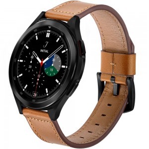 Samsung Galaxy Watch 4 40 / 42 / 44 / 46mm Tech-Protect Herms Óraszíj barna