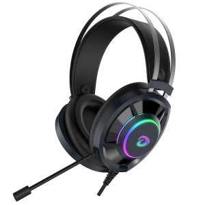 Dareu EH469 Gamer fejhallgató RGB világítással (fekete)