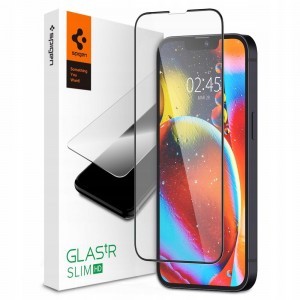 iPhone 13 Mini Spigen Glass FC üvegfólia fekete (AGL03404)