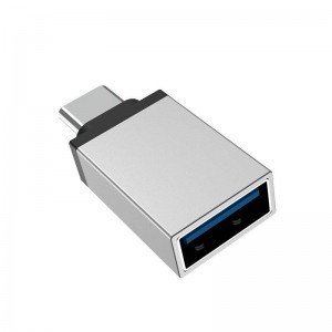 Borofone BV3 USB-A - USB Type-C OTG átalakító adapter ezüst