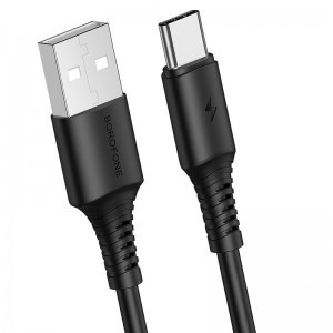 Borofone BX47 Coolway USB - USB Type-C kábel 3A 1m fekete