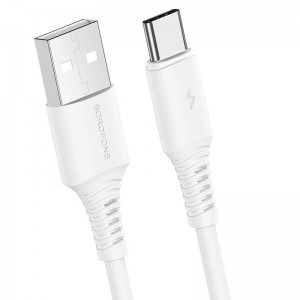 Borofone BX47 Coolway USB - USB Type-C kábel 3A 1m fehér