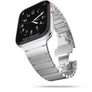 Tech-Protect Linkband Apple Watch 4/5/6/7/SE (42/44/45 mm) óraszíj ezüst