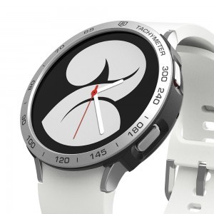 Samsung Galaxy Watch 4 40mm Ringke Air tok és Bezel Styling káva dísz fekete/ ezüst