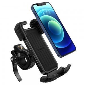 Ugreen kerékpáros telefontartó (kerékpárhoz és motorkerékpárhoz alkalmazható) fekete