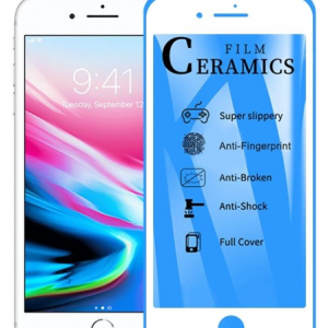 iPhone SE 2022 / SE 2020 / 7 / 8 Glass Ceramic Hybrid 9D üvegfólia kerámiával fehér