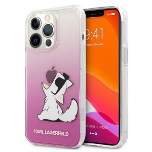 iPhone 13 Pro / 13 6.1'' Karl Lagerfeld Choupette Fun tok rózsaszín (KLHCP13LCFNRCPI)