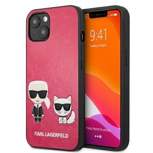 iPhone 13 Mini 5.4'' Karl Lagerfeld Ikonik Karl Choupette tok rózsaszín (KLHCP13SPCUSKCP)
