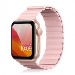 Apple Watch (42 / 44 mm) Kingxbar mágneses óraszíj rózsaszín
