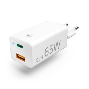 Hama hálózati gyorstöltő adapter GaN, PD / QC 3.0 USB 65W fehér