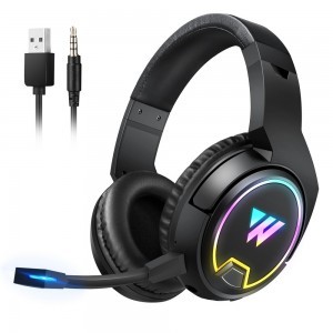 Wintory W1 Vezeték nélküli Bluetooth Gamer fejhallgató 3D Stereo hangzással és mikrofonnal fekete