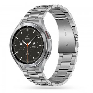 Samsung Galaxy Watch 4 40/42/44/46 mm Tech-protect Stainless Szíj ezüst