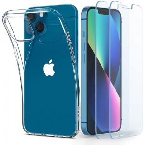 iPhone 13 Spigen Crystal Pack tok + üvegfólia Crystal Clear (ACS03638)