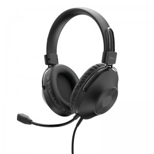 Trust HS -250 vezetékes fejhallgató mikrofonnal (fekete)