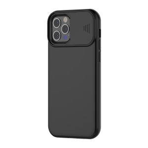 iPhone 13 Pro Max matt TPU tok kameralencse védővel fekete (ip13-pro-max-tpu-lens-black)
