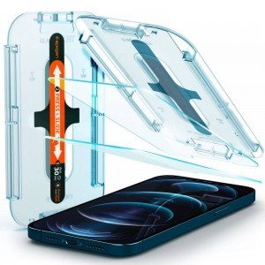 iPhone 12 Pro Max Spigen Glass.Tr Ez Fit üvegfólia 2x 
