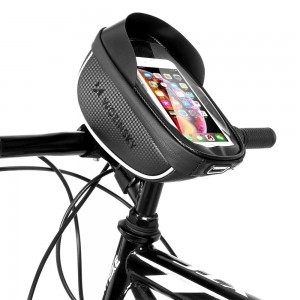 Wozinsky kerékpártáska kormányra érintőképernyős telefontartóval 1L fekete