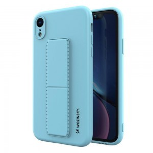 iPhone XR Wozinsky Kickstand flexibilis szilikon tok világos kék