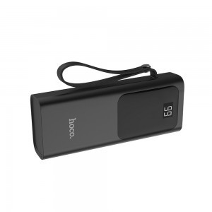 Hoco Powerbank 10000mAh gyorstöltéssel 2x USB Type-C PD 20W + USB 22W LCD fekete