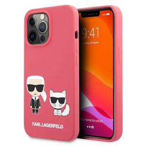 iPhone 13 Pro Max Karl Lagerfeld Karl Choupette szilikon tok rózsaszín (KLHCP13XSSKCP)