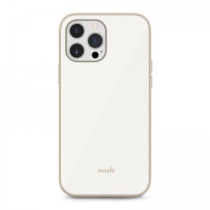 iPhone 13 Pro Max Moshi iGlaze prémium hibrid tok Pearl White