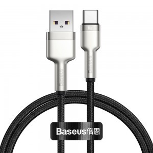 Baseus Cafule Series Metal USB - USB Type-C 66W kábel 1m fekete (CAKF000101)