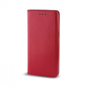Samsung Galaxy A40 mágneses fliptok piros