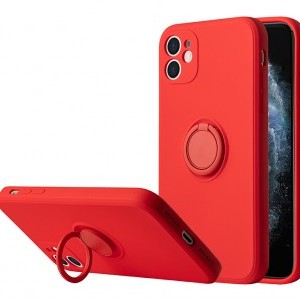 iPhone 11 Pro Vennus Silicone Ring tok piros
