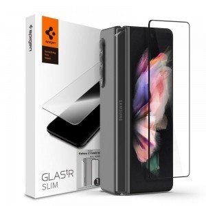 Samsung Galaxy Z Fold 3 Spigen Glass FC üvegfólia fekete