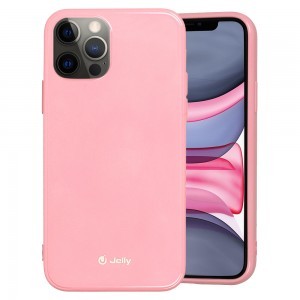 iPhone 12/ 12 Pro Jelly szilikon tok világos pink