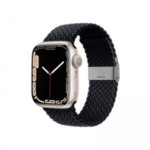 Apple Watch 38/40/41 mm Crong Wave Band Fonott szíj grafit színben