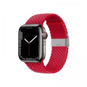 Apple Watch 38/40/41 mm Crong Wave Band Fonott szíj piros