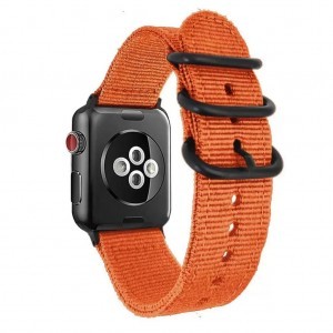 Apple Watch 38/40/41 mm szőtt műanyag szíj narancs