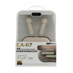 GJBY Vezeték nélküli bluetooth fülhallgató, szürke (TWS CA-117)