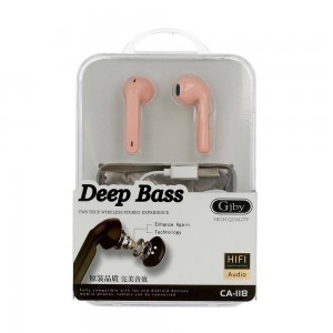 GJBY Vezeték nélküli bluetooth fülhallgató, pink (TWS CA-118)